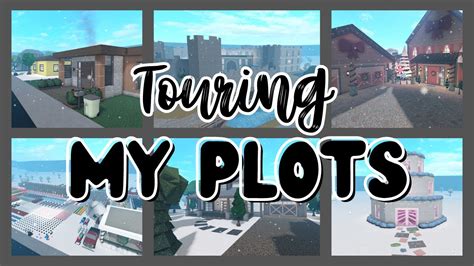 Touring All My Bloxburg Plots Youtube