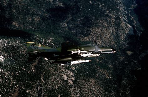 An Air To Air Right Side View Of An F 4G Advanced Wild Weasel Phantom