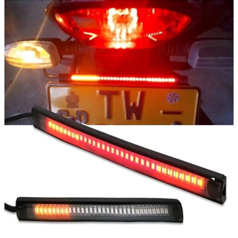 Lanterna Pisca Fita Led Flex Vel Luz De Freio Moto Universal