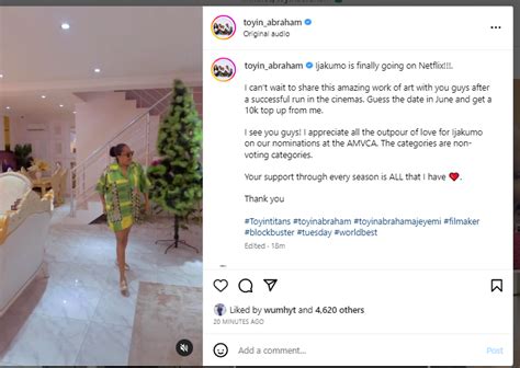 Toyin Abraham Writes Appreciation Note Following Special Announcement