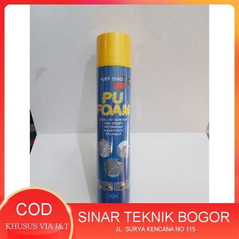 Jual Puff Dino Pu Foam Ml Polyurethan Spray Semprot Cair Jadi Padat