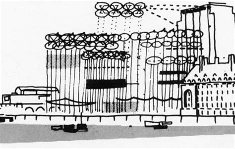 Archidose Cedric Price Drawing For The South Bank Centre