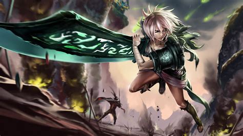 Riven S Noxian Battleground HD Wallpaper