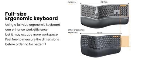 Protoarc Backlit Wireless Ergonomic Keyboard Ek01 Plus