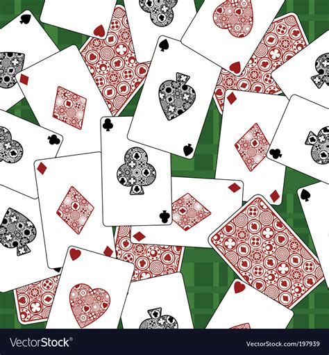 Playing card pattern Royalty Free Vector Image