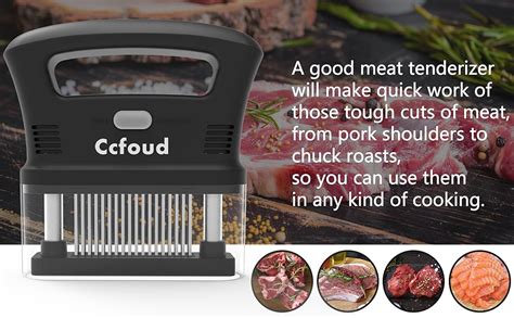 Amazon Ccfoud Meat Tenderizer Bigger Easy To Hold Large Handle