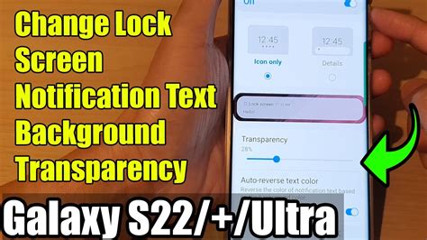 Galaxy S S Ultra How To Change Lock Screen Notification Text