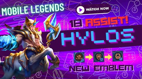 Tank Hylos Assist With New Build And Emblem Mobile Legends