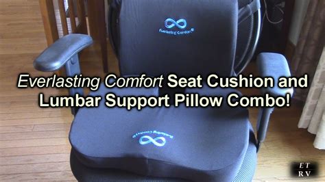 Everlasting Comfort Seat Cushion And Lumbar Support Pillow Combo Gel