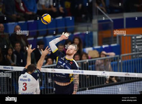 Italian Player Ivan Zaytsev Of Azumit Leo Shoes Modena Playing During