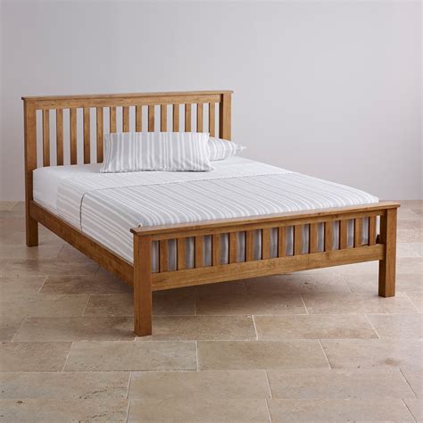 Original Rustic King Size Bed In Solid Oak Oak Furniture Land