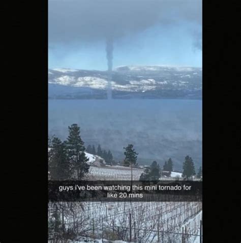 'Mini tornado' forms in Kelowna as Arctic air hits Okanagan Lake | CBC News