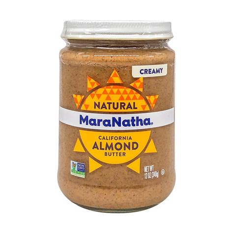 Amazon MaraNatha No Stir Almond Butter Creamy 12 Oz 340 G By