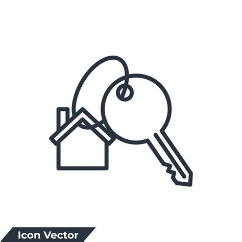 House Key Icon Logo Vector Illustration House Keys Symbol Template For