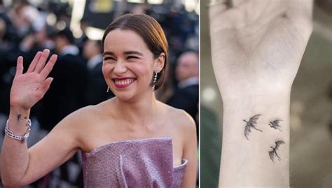 Emilia Clarke 4 Tattoos and Meanings - Creeto