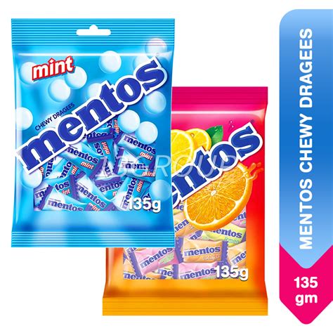 Mentos Chewy Candy Dragees Mint Fruit 135g Shopee Singapore