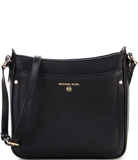 Michael Kors Jet Set Charm Pebbled Leather Shoulder Bag Woman Black