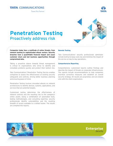 Pdf P Penetration Testing V Tata Communications Penetration