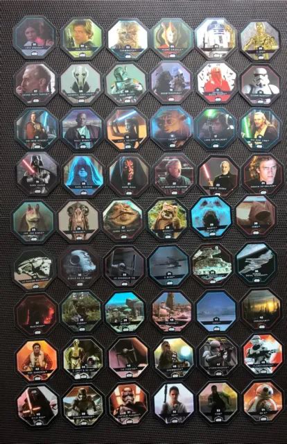 Serie Complete Des Jetons Star Wars Leclerc Eur Picclick Fr