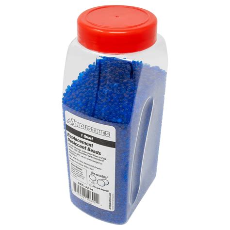 Aes Industries Blue Indicating Silica Gel Desiccant Beads Quart