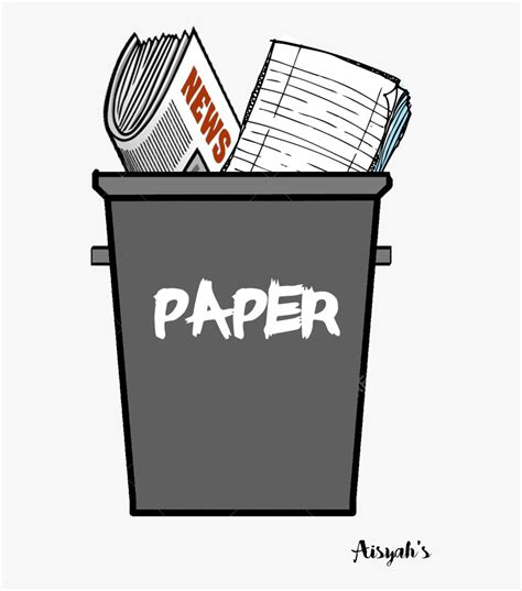 Whats In My Trash Paper With My Name - Paper Waste Clipart, HD Png Download , Transparent Png ...