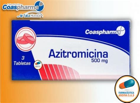 AZITROMICINA 500 MG CAJA X 3 TABLETAS COASPHARMA