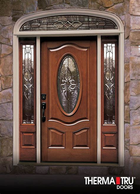 Fiberglass Entry Doors With Oval Glass Glass Designs