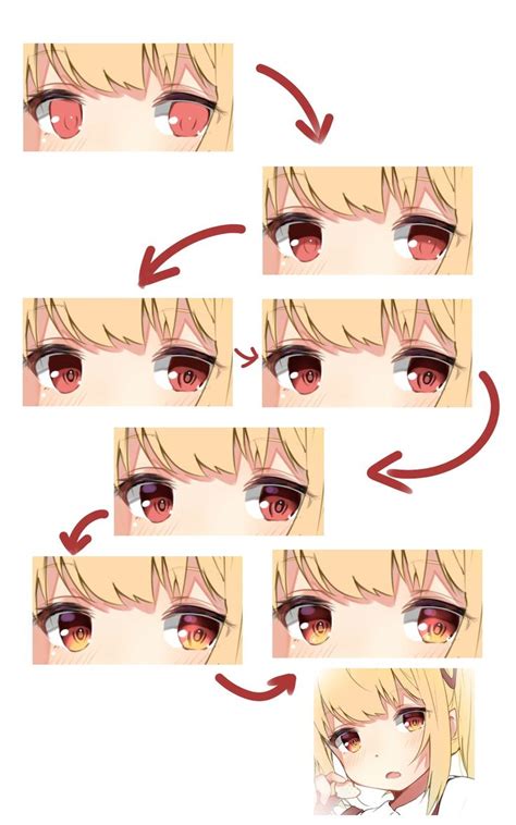 Como Colorear Ojos Anime Drawings Tutorials Digital Painting