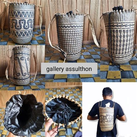 Jual Tas Anjat Rotan Ukuran Besar Lengkap Dengan Kain Puring Shopee