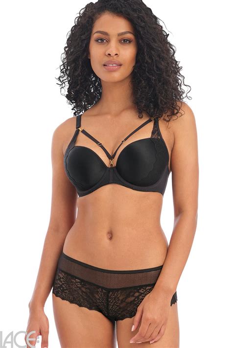 Freya Lingerie Temptress Push Up Bh E J Cup Black Lace De