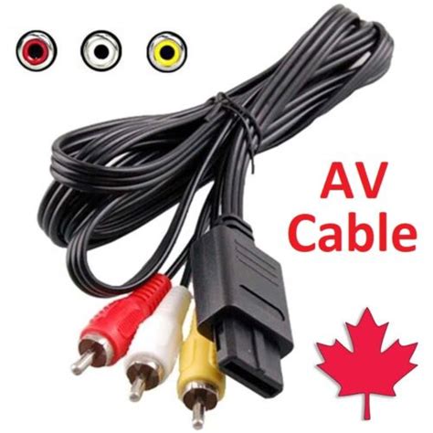 Rca Av Audio Video Cable Cord For Nintendo N Gamecube Snes Super