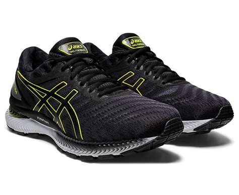 Asics Mens Gel Nimbus 22 Running Shoes Carrier Greylime Zest