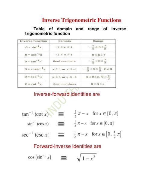 Inverse trigonometric functions xii[1]