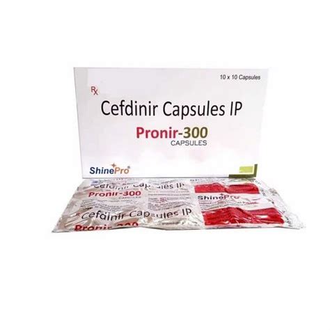 Cefdinir 300 Mg Capsule at Rs 150/stripe | Cefdinir Dispersible Tablet ...