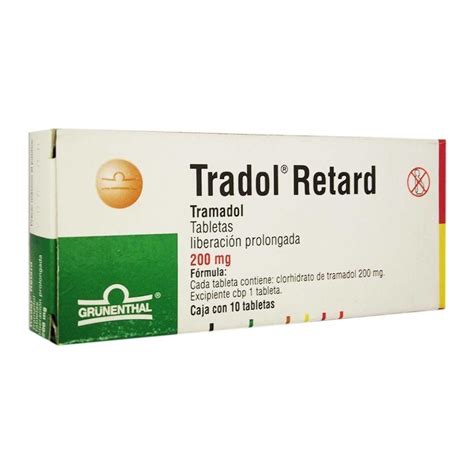 Tradol Retard 200 Mg 10 Tabletas Walmart