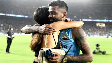 Hardik Pandya Wife Natasa Stankovic Pda After Gujarat Titans Ipl 2022 Win In Pics