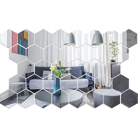 Amazon Pieces Removable Acrylic Mirror Setting Hexagon Wall