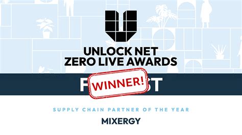 Winners At The Unlock Net Zero Live Awards 2023 Mixergy