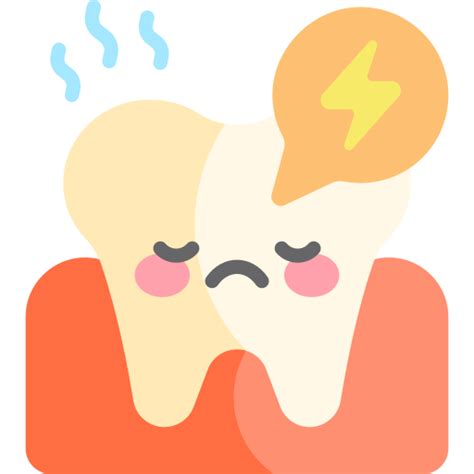 Toothache Kawaii Flat Icon