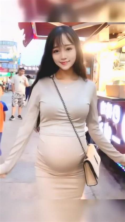 她是个孕妇，挺着大肚子，还跟个美少女似的！腾讯视频