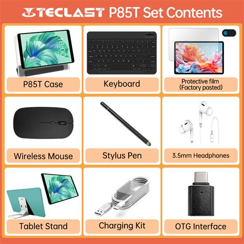 Teclast P85T 2024 Tablet Allwinner A523 8 Core 1 8GHz 4GBRAM 64GB ROM