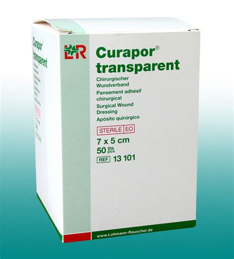 Curapor transparent Pflaster 50 Stück, 7cm x 5cm steril Duschpflaster ...