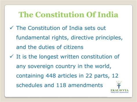 The constitution of india | PPT