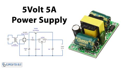 Simple 5V Power Supply Circuit Using LM7805 Regulator IC, 53% OFF