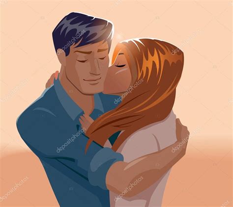 Embraces Of A Loving Couple Stock Vector Image By ©maxutov 82619544