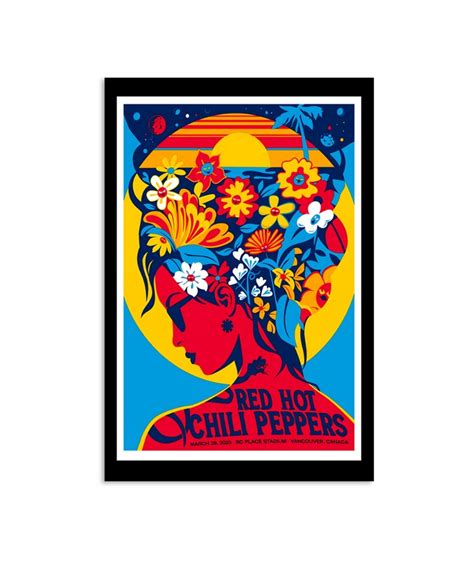 Red Hot Chili Peppers Vancouver Bc March Poster Custom