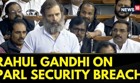 Parliament Security Breach Rahul Gandhi Reacts On Parliament Security