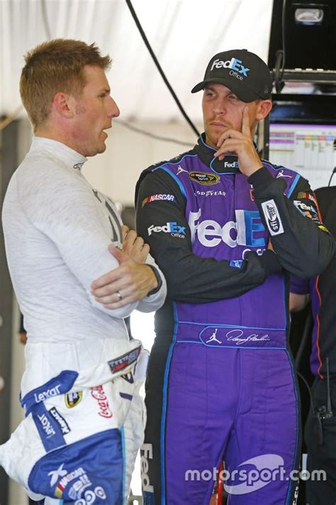 Jamie Mcmurray Chip Ganassi Racing Chevrolet And Denny Hamlin Joe