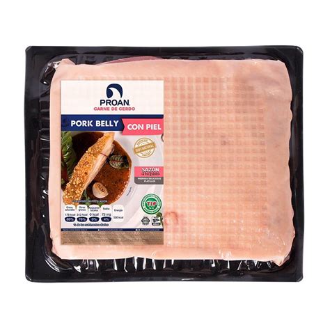 Pork Belly Con Piel PROAN Congelado Por Pieza Walmart