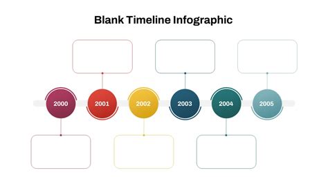 Colorful Yearly Blank Time Line PowerPoint Slide & Google Slide - SlideKit